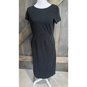 Boden Dress Womens Size 6 L Black Pockets Knee Length Sleeveless A Line Casual